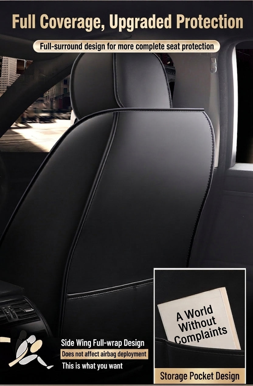Cross-border new car seat cover, full leather full surrounding, four seasons universal cushion trolley seat cover special manufacturer wholesale