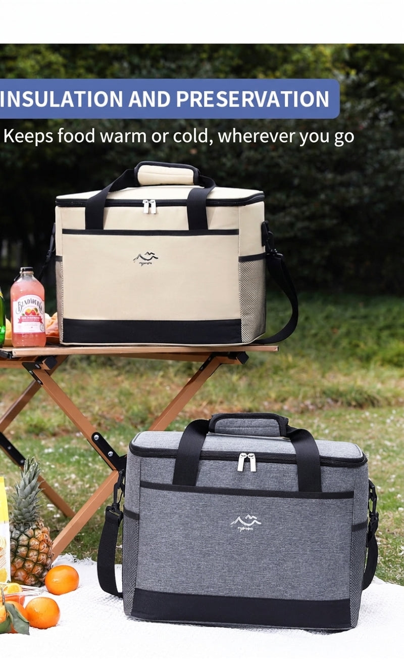Insulated Cooler Bag, Portable Cold Storage