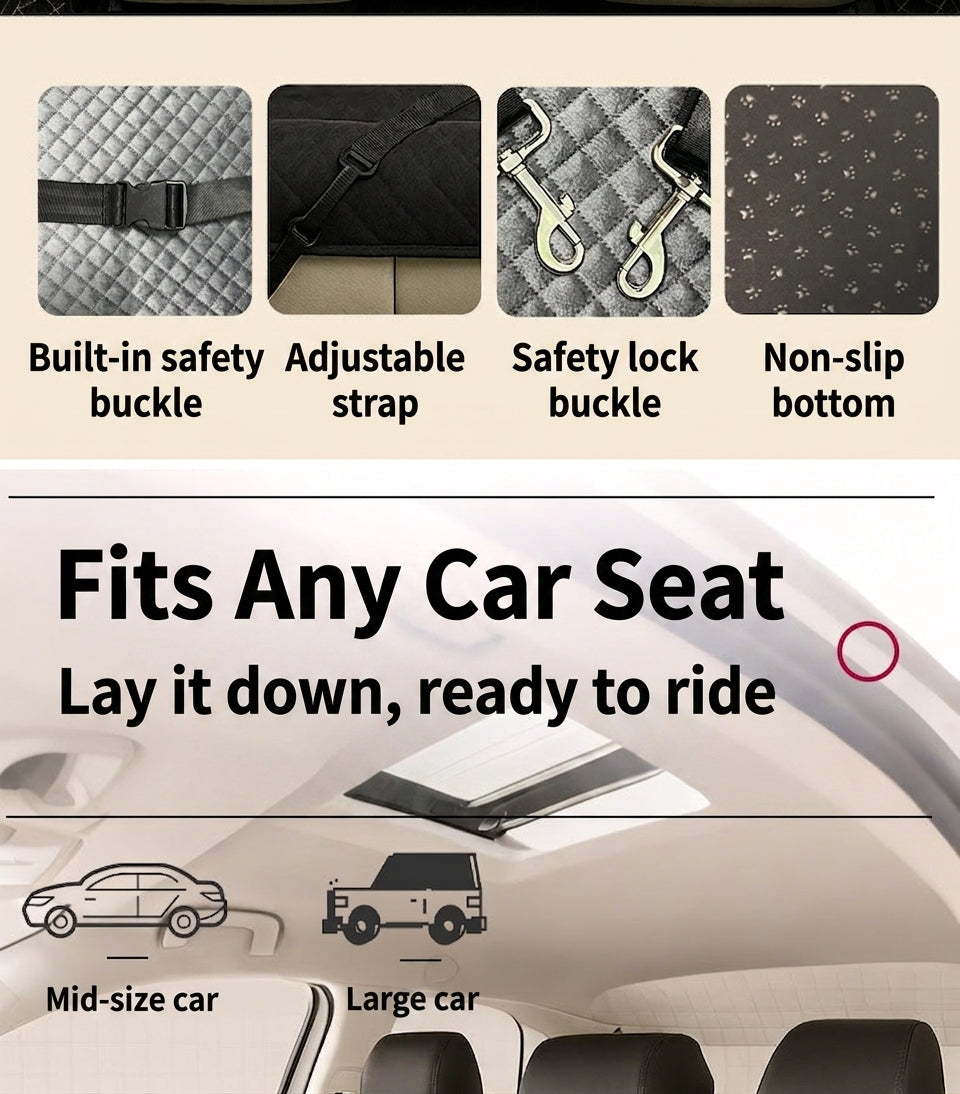 Car kennel puppy car artifact dog car kennel pet car mat front and rear dog out safety seats
