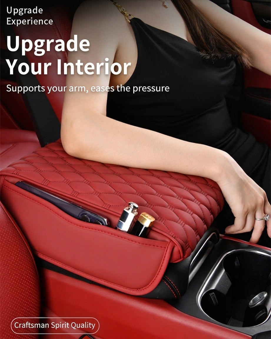 Manufacturer cross-border car armrest box height pad, car goods, double-sided practical storage bag, memory foam armrest box pad