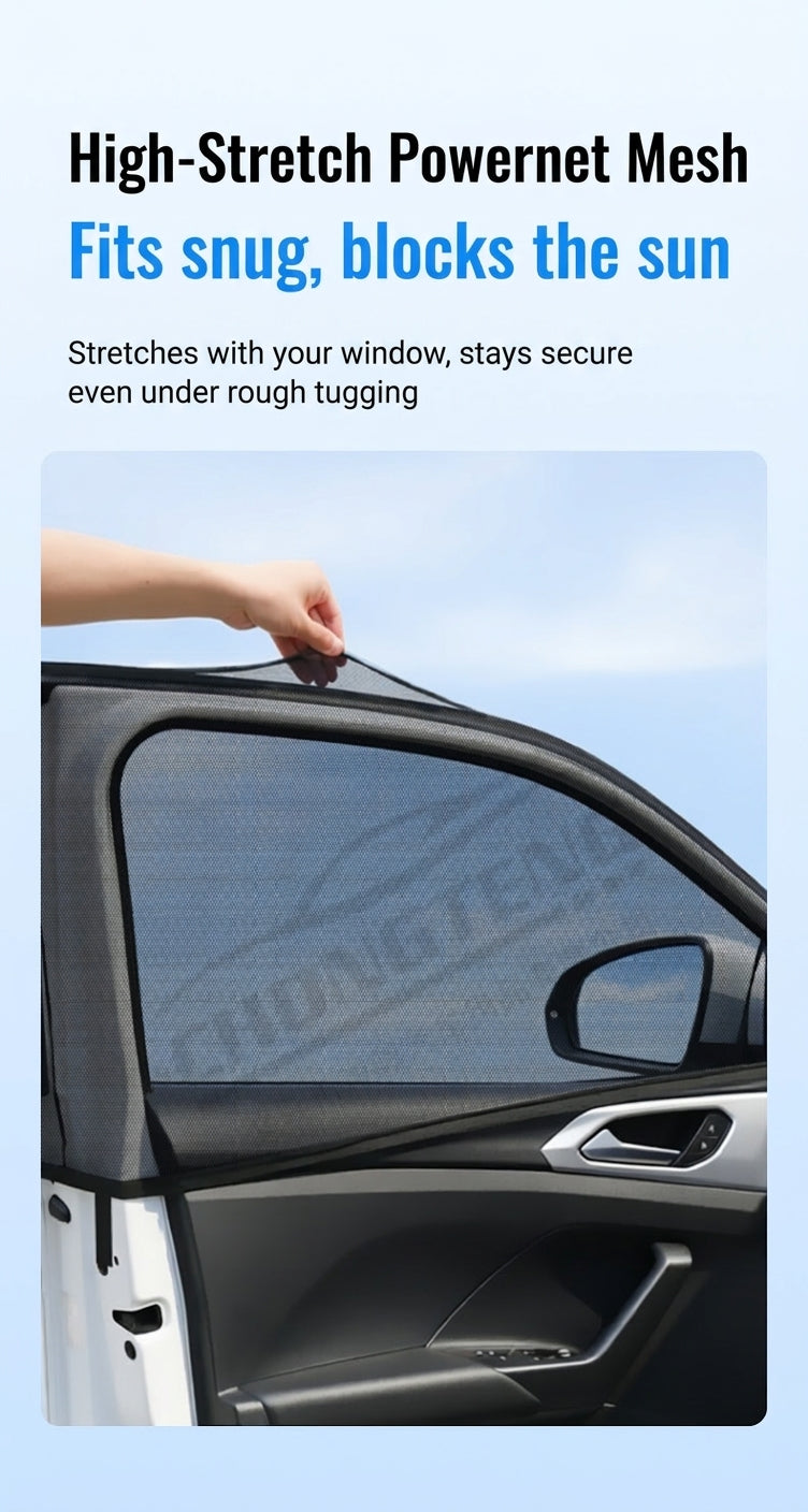 Car Window Mosquito Screen, Universal Fit
