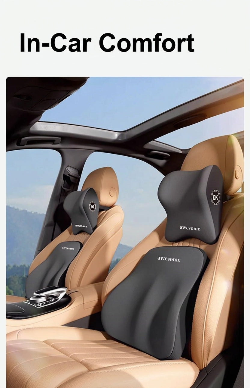 Car headrest, lumbar support, high-quality neck pillow, special pillow in the car, lumbar support, seat backrest, car supplies
