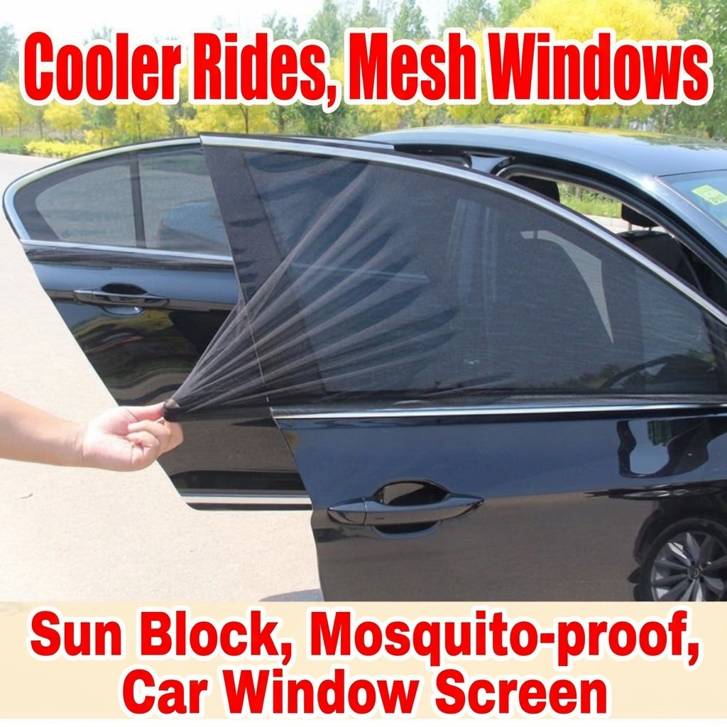Car Window Mosquito Screen - Universal Fit
