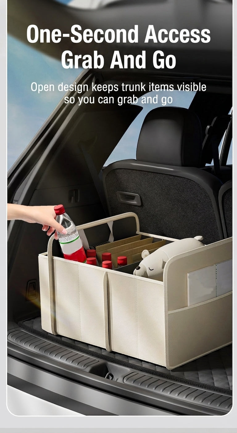 Car trunk storage box, cross-border trunk folding multifunctional Amazon bestseller, self-driving touring in-car storage box