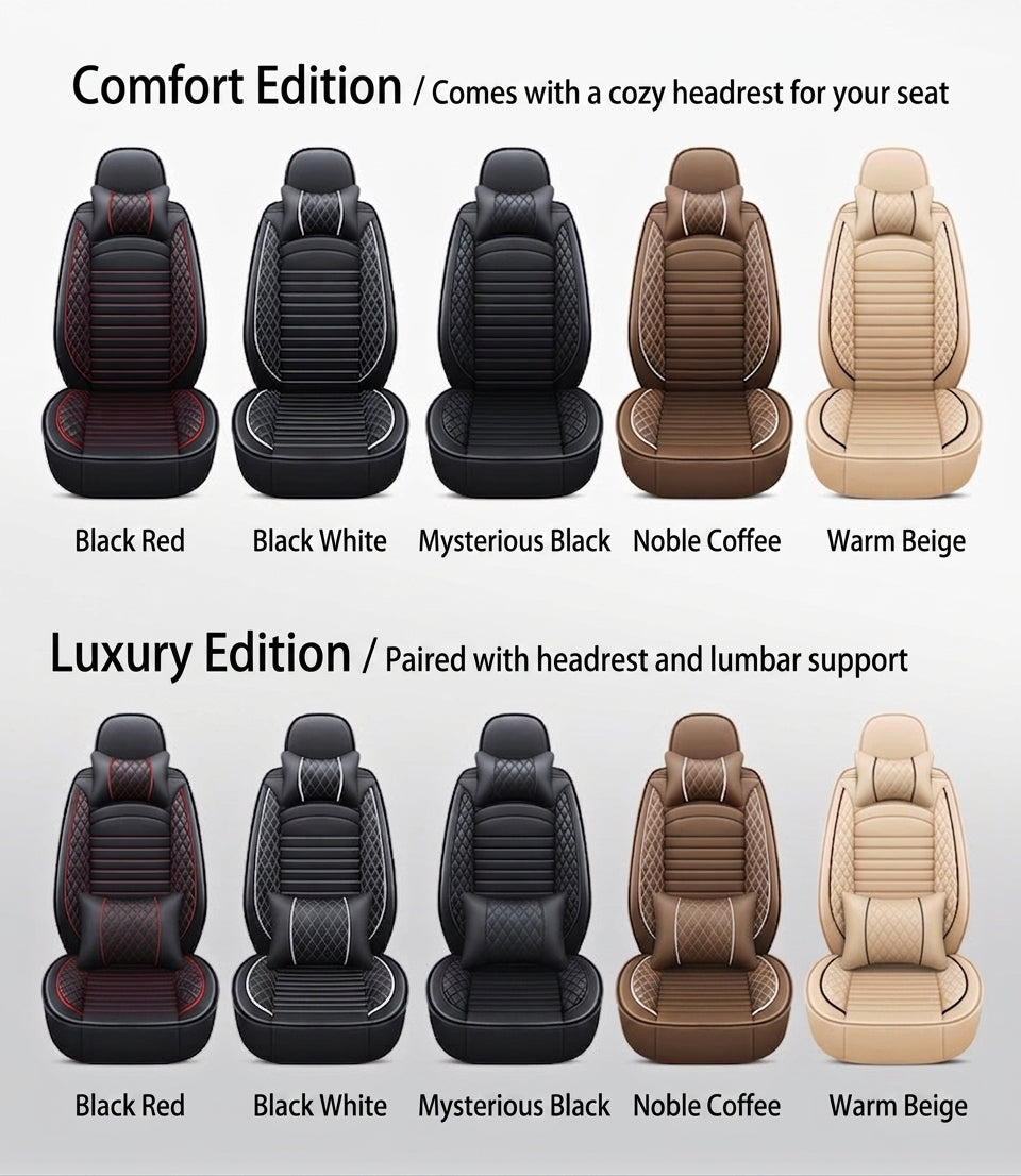 New all-season universal cartoon car seat cushion wholesale, premium feel, full leather, full coverage for small passenger car seat cushions