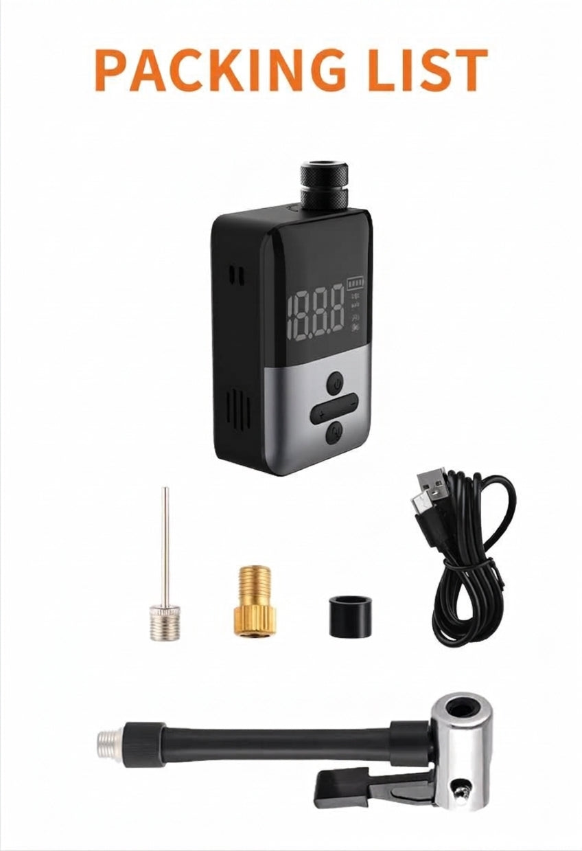 New in-stock ultra-mini mountain road bicycle inflator pump riding AI smart portable electric pump