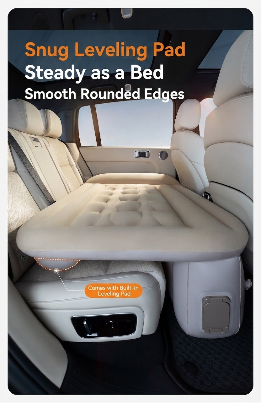 26 New Rear Seat Sleeping Essentials with Leveling Pad for Travel, Outings, Spring Outings, Outdoor Car Inflatable Bed