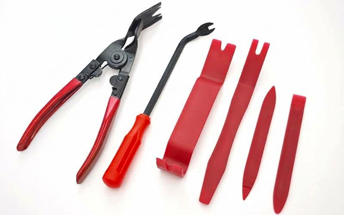 5 pieces, 6 pieces, 7-piece set, car panel car door audio system decoration modification tool, clip screwdriver, pliers, disassembly 3 pieces