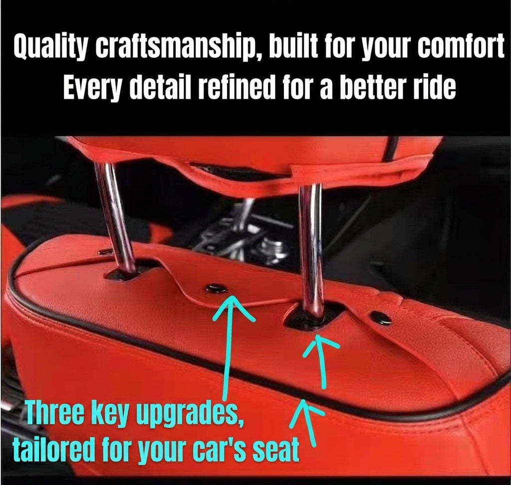 Car seat cushion Nappa leather breathable all-season universal seat cover, full-coverage high-end seat cushion car seat protective cover
