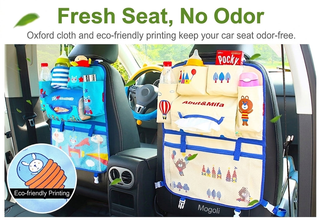 New car seat back bag, Japanese cartoon cute multifunctional storage bag, baby supplies, car storage hanging bag