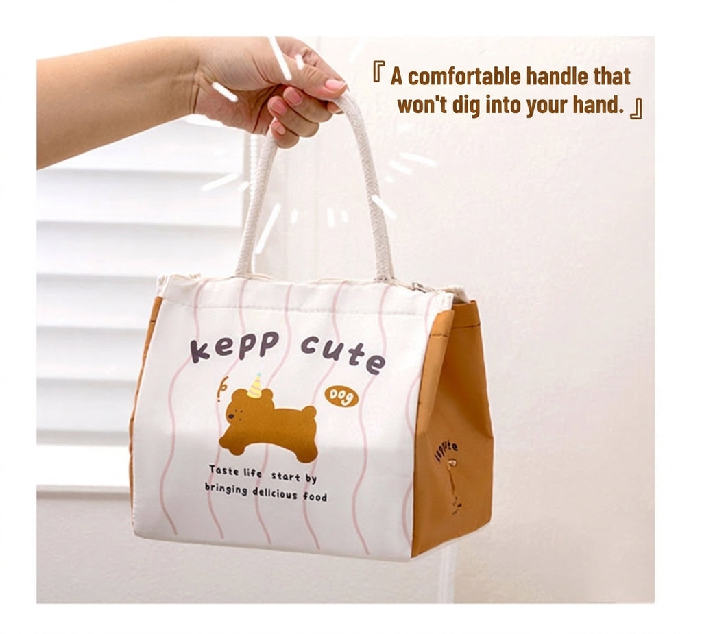 Insulated Lunch Bag, Large-Capacity Handheld