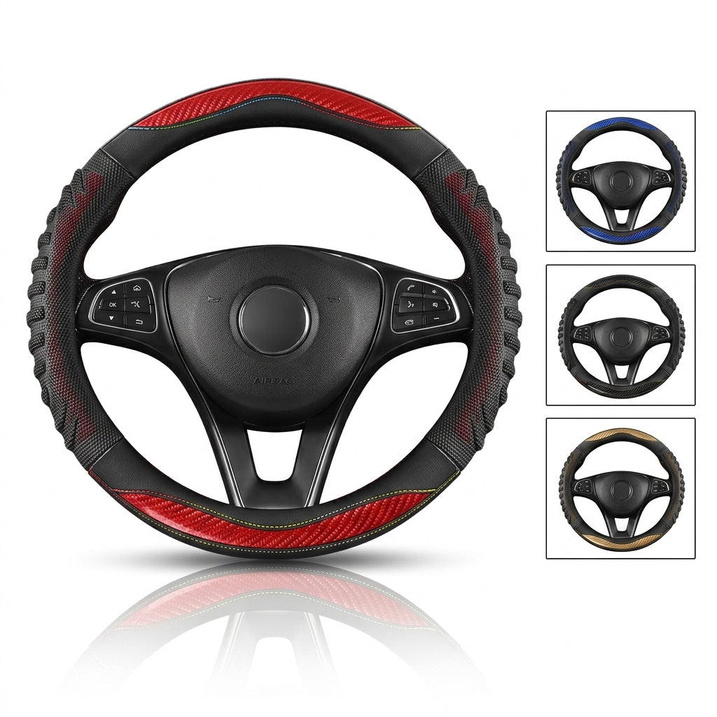 Four-season universal honeycomb sports handlebar covers, steering wheel covers, anti-slip modification covers, cross-border Douyin one-piece dropshipping - Hero Shot