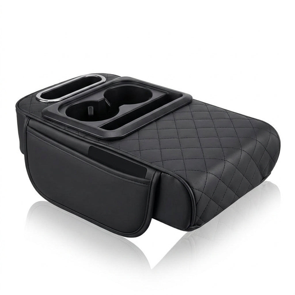 Armrest box raised pad, car cup holder, tissue box (Huotong Global · Light Custom) universal microfiber leather - Hero Studio
