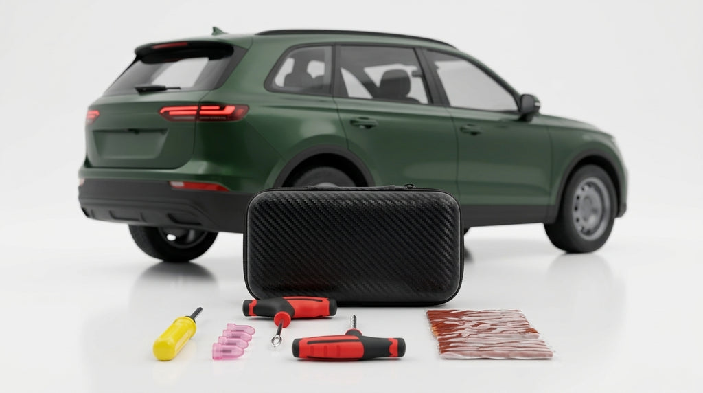 Tire Repair Tool Kit - Universal Car Emergency Set - Hero Studio