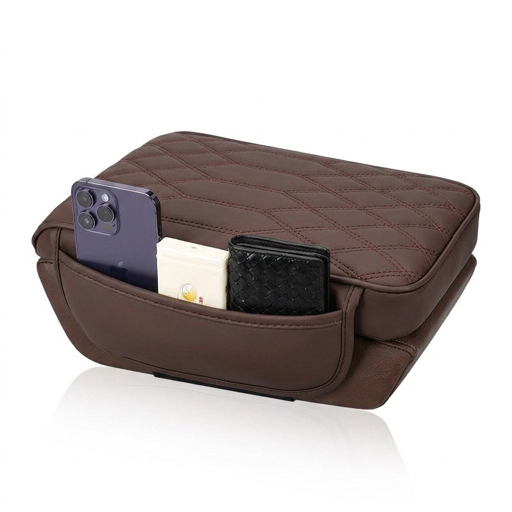 Manufacturer cross-border direct sales of dual-sided pocket-style car armrest box mats, universal hand and center height increasers - Hero Studio
