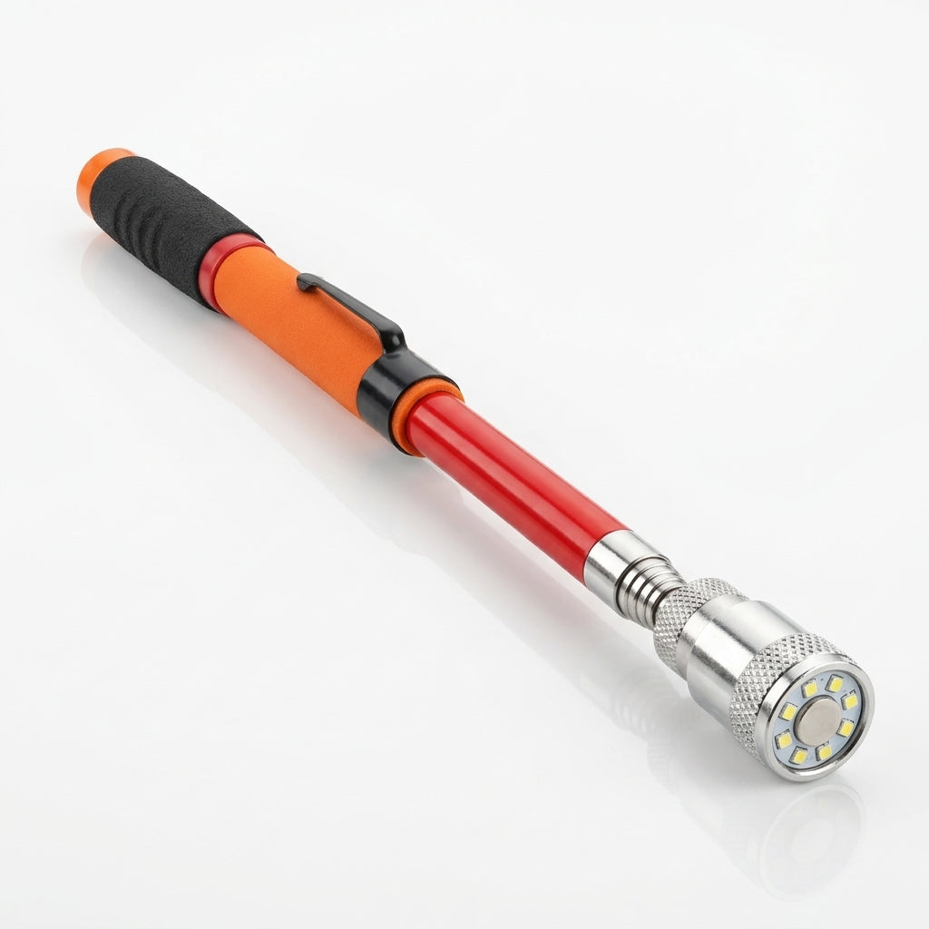 8LB Pickup Retractable Magnetic Suction Rod with Light Magnetic Rod Auto Repair Tool Metal Picker Suction Rod - Hero Studio