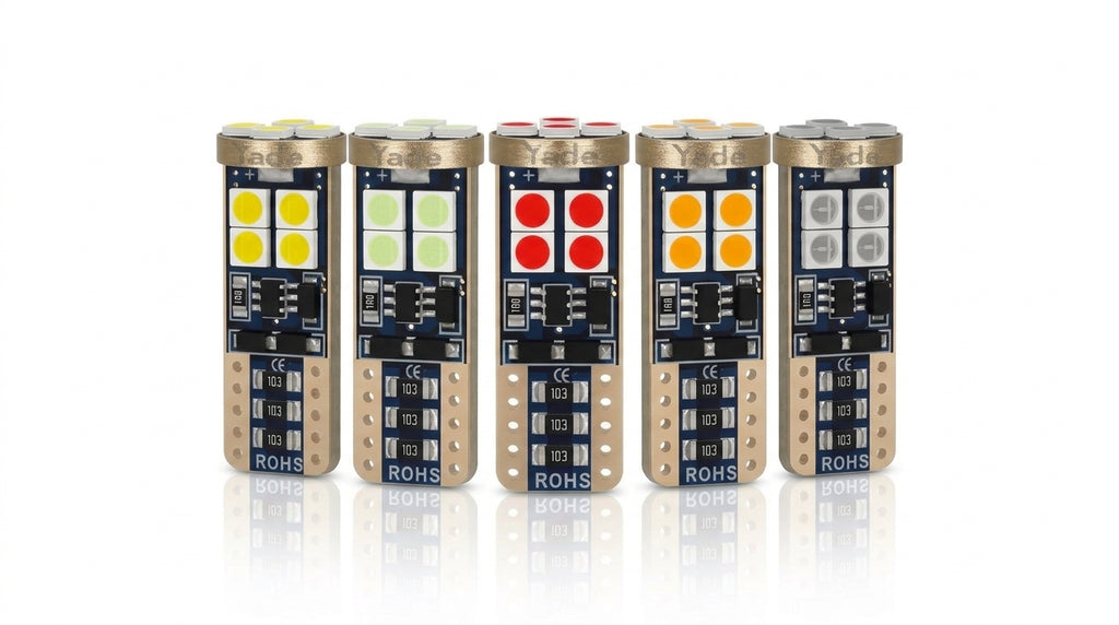 Yade Wide-Width Indicator Light T10 3030 12SMD Car Light LED High Brightness Wide Voltage Decoding Reading Light License Plate Light - Hero Studio
