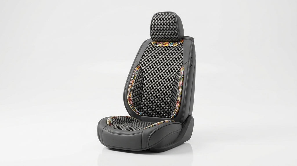 New Ice Silk Breathable Car Seat Covers, Cartoon Cute Seat Covers, Fully Inclusive Seat Cushion Covers All Seasons - Hero Studio