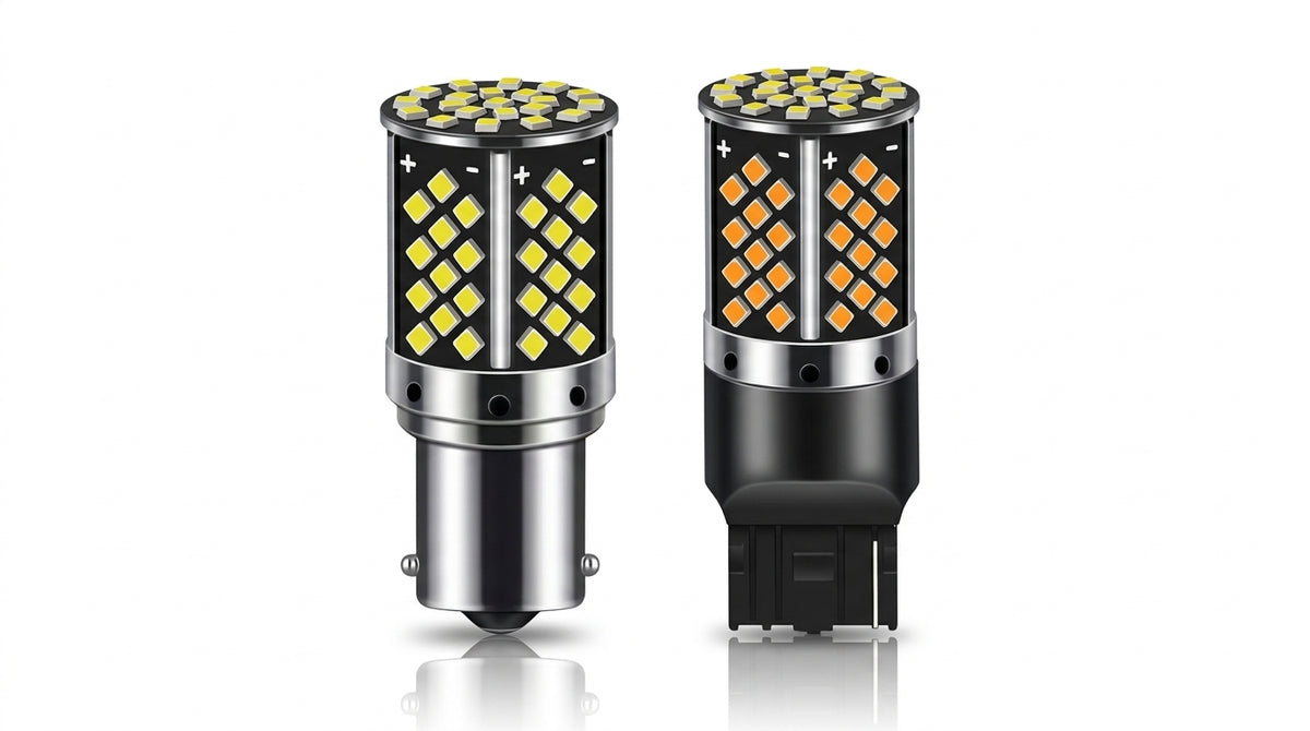 Automotive LED Decoded Turn Signal Anti-Flicker T20 7440 1156 1157 2025 81SMD Brake Light - Hero Studio