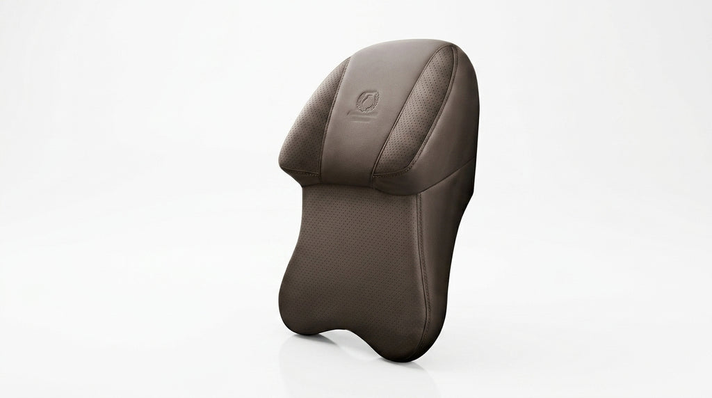 [Full leather on both sides] aviation-grade car neck pillow, memory foam, neck pillow, neck pillow in the car, car seat, neck pillow - Hero Studio