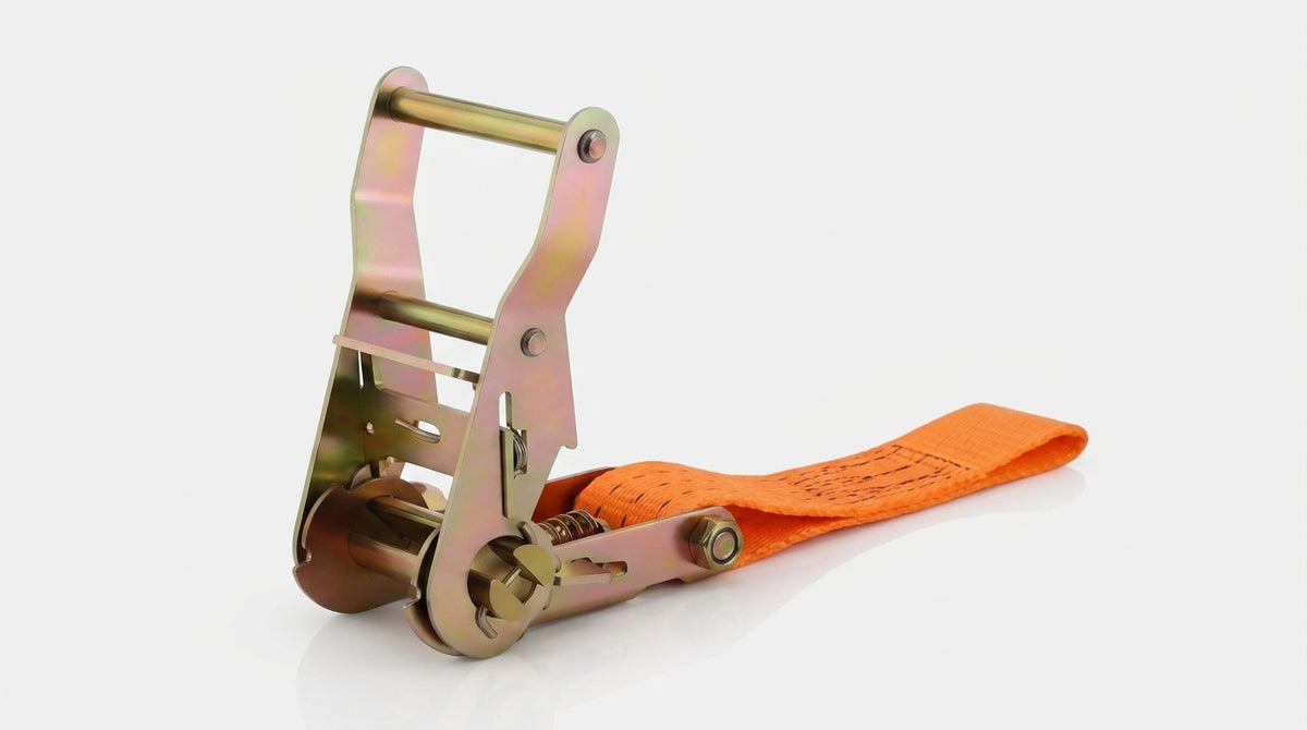 Cargo Ratchet Straps with Double Hooks, Orange - Hero Studio