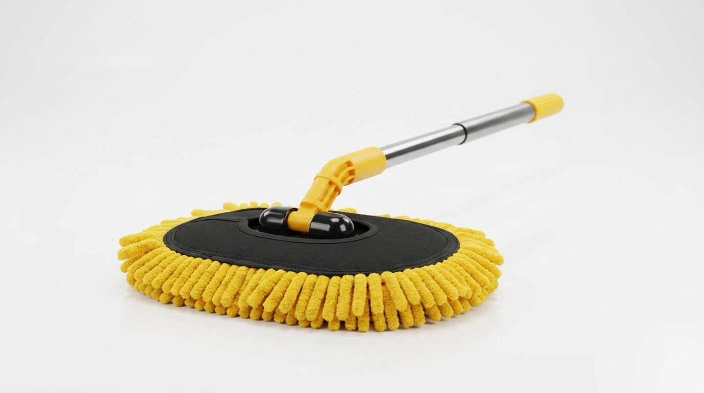 Car wash mop, car wash brush, car brush bristles, retractable long rod, retractable car wash brush cleaning tool - Hero Studio
