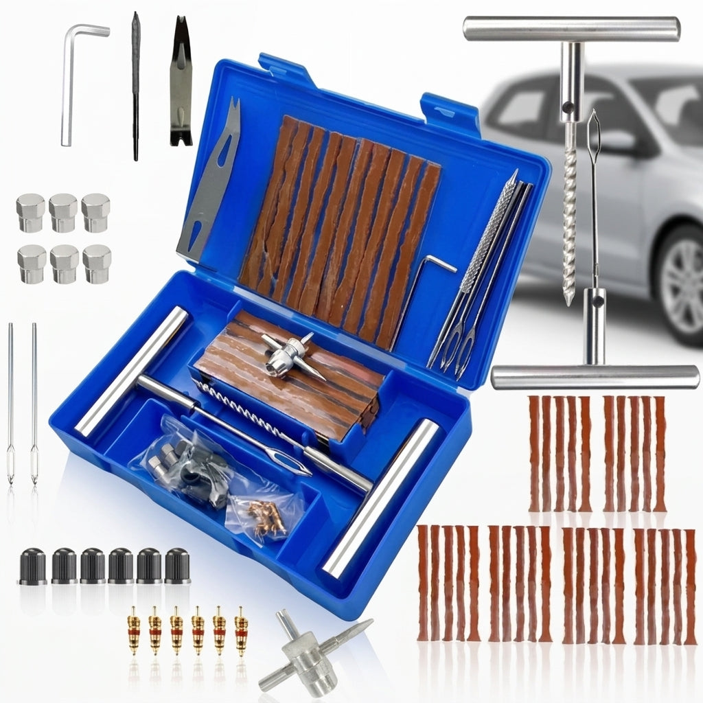 Tire Repair Tool Set - 58pc, 46pc, 7pc Options - Hero Studio