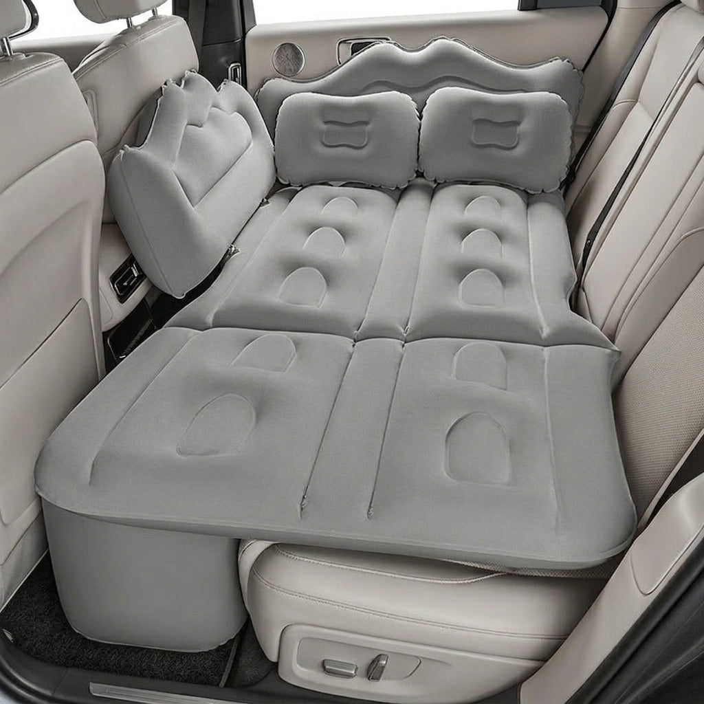 New car inflatable bed, 3:7 split children's sleeping bed, rear bed for sedans, SUVs, foldable outdoor universal travel bed - Hero Studio
