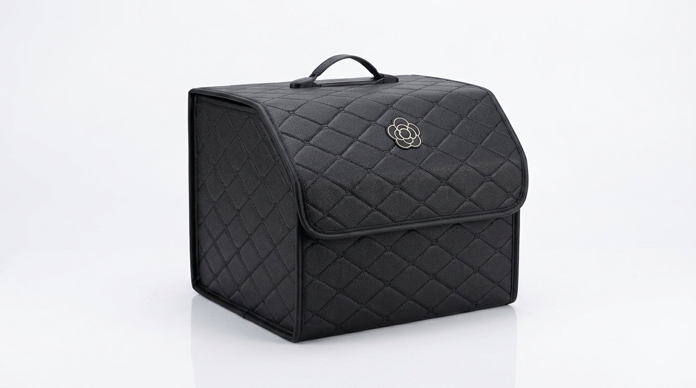 Car trunk storage box, car tail box, camellia car, good things, sorting storage box, multi-functional storage girl - Hero Studio
