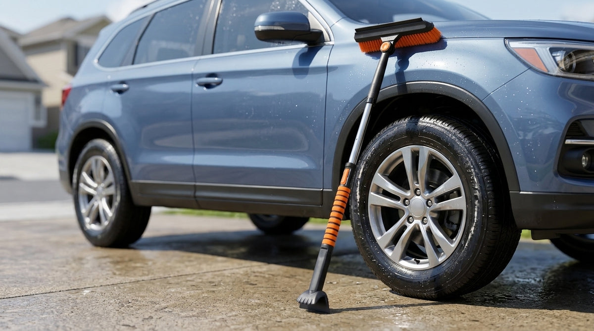 Car Snow Removal Shovel, 5-in-1 Ice Tool - Wash Bay Day