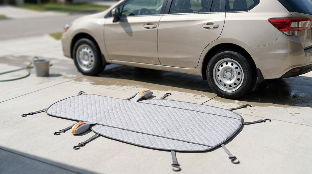 Car Snow Cover Windshield Shade - Wash Bay Day