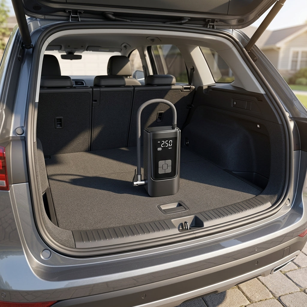 [Kuangjin Exclusive] Portable car, off-road vehicle, bicycle, onboard air pump, wireless dual-mode air pump - Boot Context Day