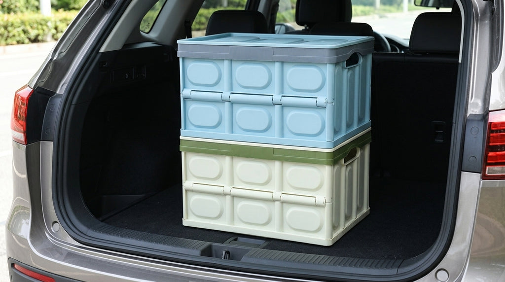 Car trunk folding storage box, car storage box, car trunk organizer box, storage box, portable storage - Boot Context Day