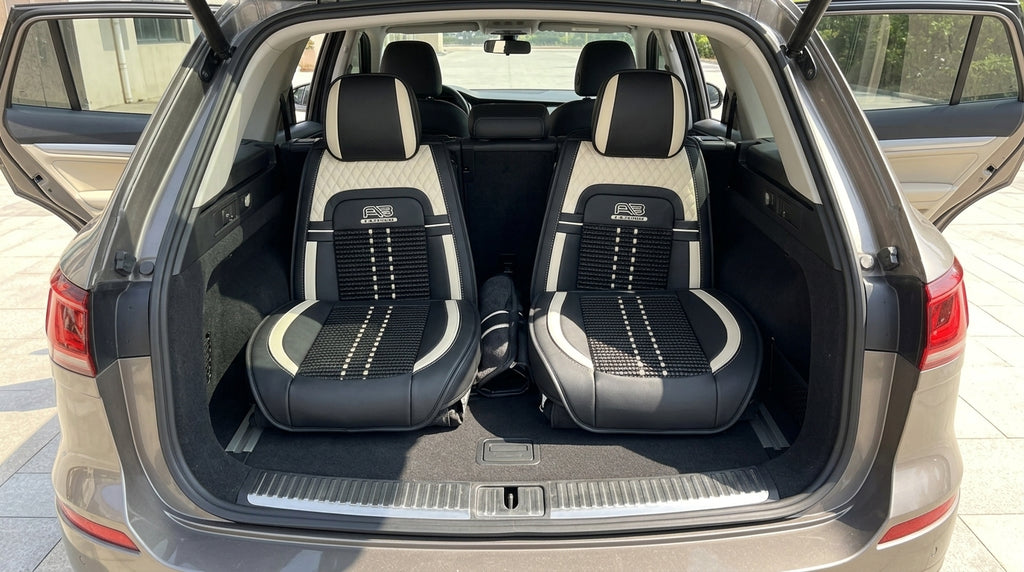 Car seat cushion new all-enclosed special seat cover four seasons universal leather seat cover summer ice silk cartoon seat cushion cover - Boot Context Day