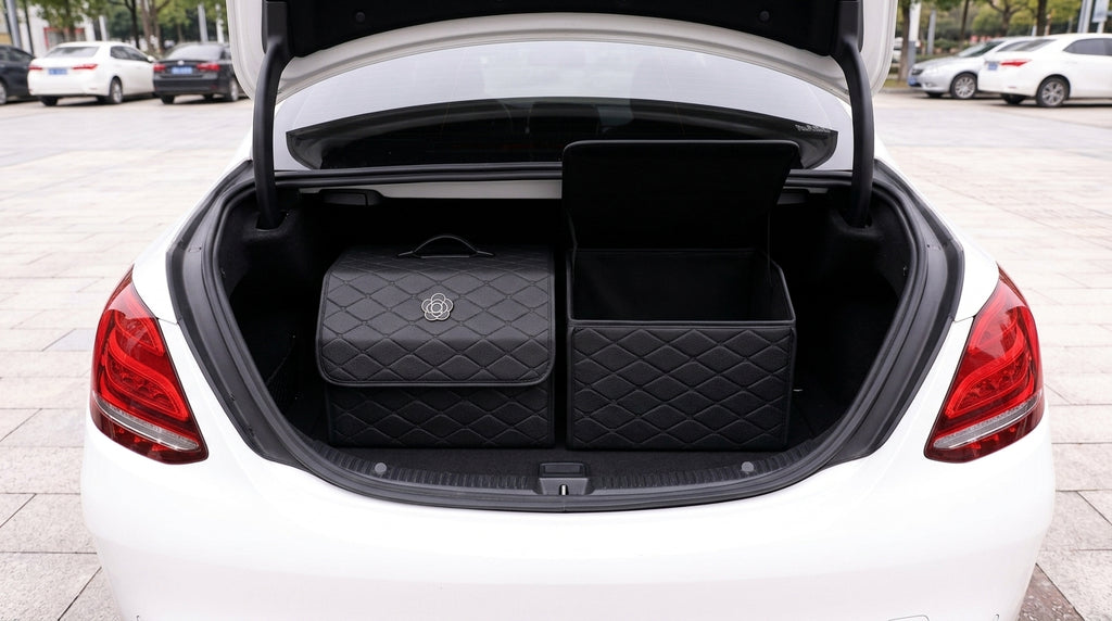 Car trunk storage box, car tail box, camellia car, good things, sorting storage box, multi-functional storage girl - Boot Context Day