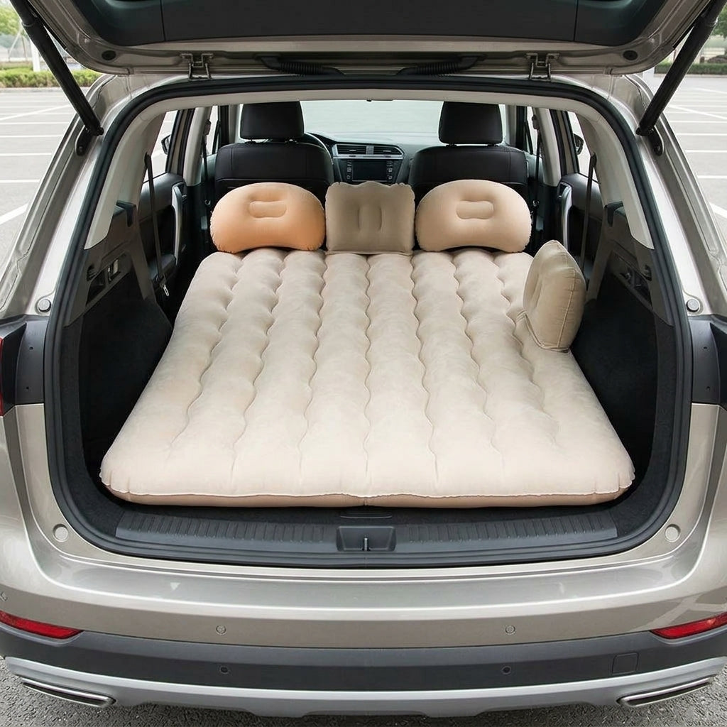 Car inflatable bed car rear sleeping pad mattress car sleeping artifact car rear rear seat folding travel bed - Boot Context Day