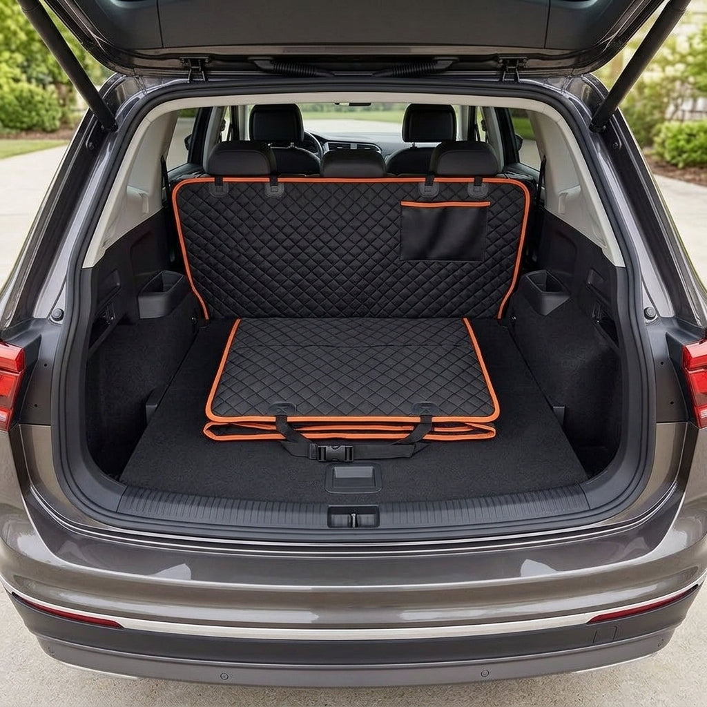 Oxford fabric pet mat, waterproof, dirt-resistant, wear-resistant seat cushion, rear seat mat for cats and dogs, thickened, suitable for car storage, universal - Boot Context Day