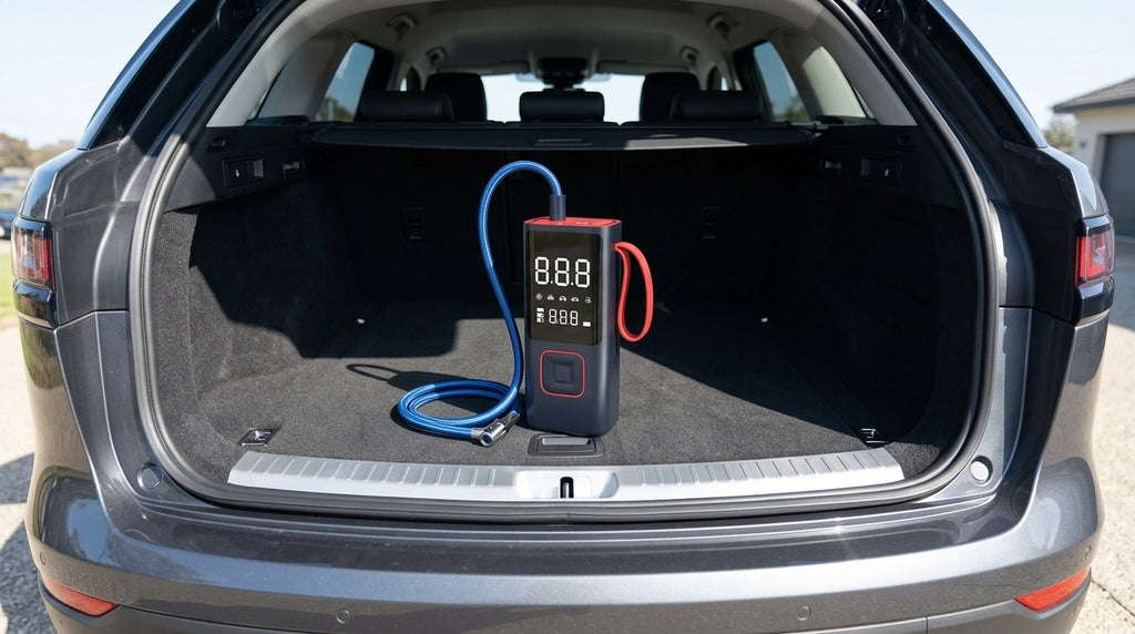 Car Inflator Pump Outdoor Convenient Car Wireless Inflator Pump Digital Tire Pressure Car Tire Electric Pump - Boot Context Day