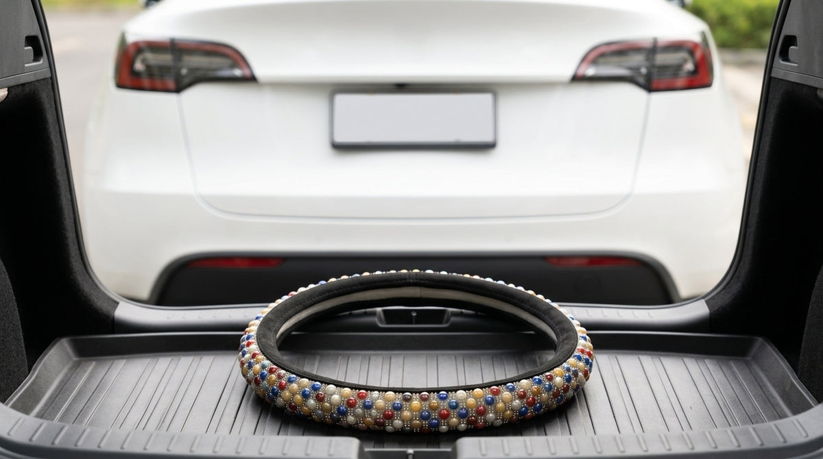 Steering Wheel Cover with Ceramic Ice Beads - Boot Context Day