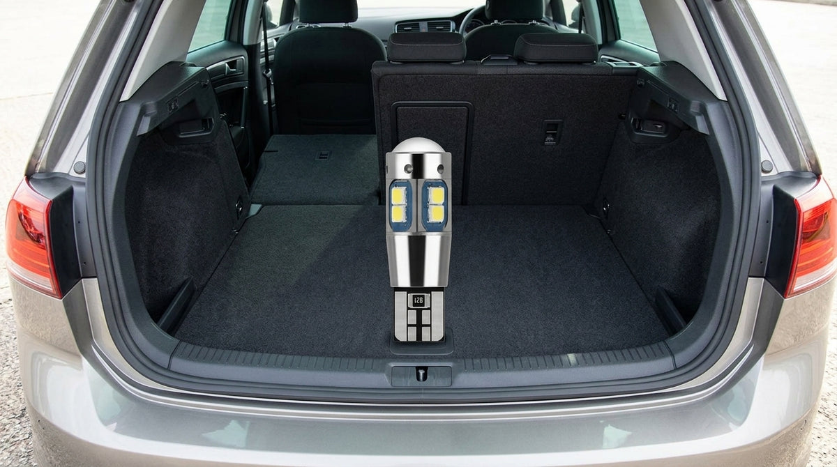 Car LED Width Indicator Light T10 3030 10smd License Plate Light Reading Light W5W Bright Small Bulb - Boot Context Day