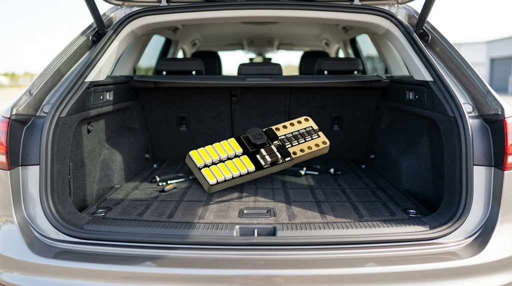 Car LED reading light T10 4014 bead high-brightness focused car instrument light 24SMD decoding small light - Boot Context Day