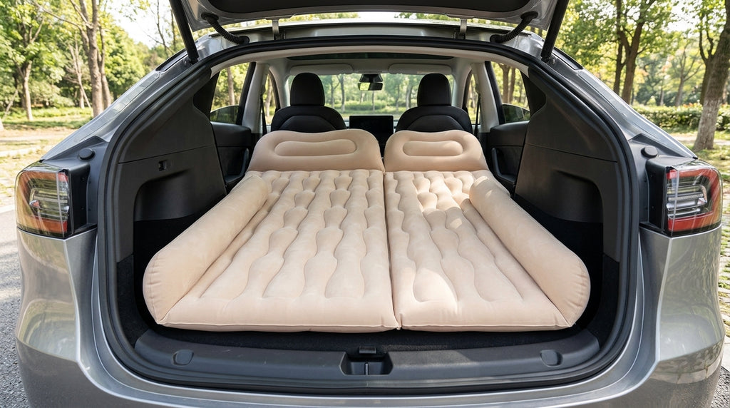Car inflatable bed air bed SUV travel universal cross-border Tesla mattress trunk air cushion - Boot Context Day
