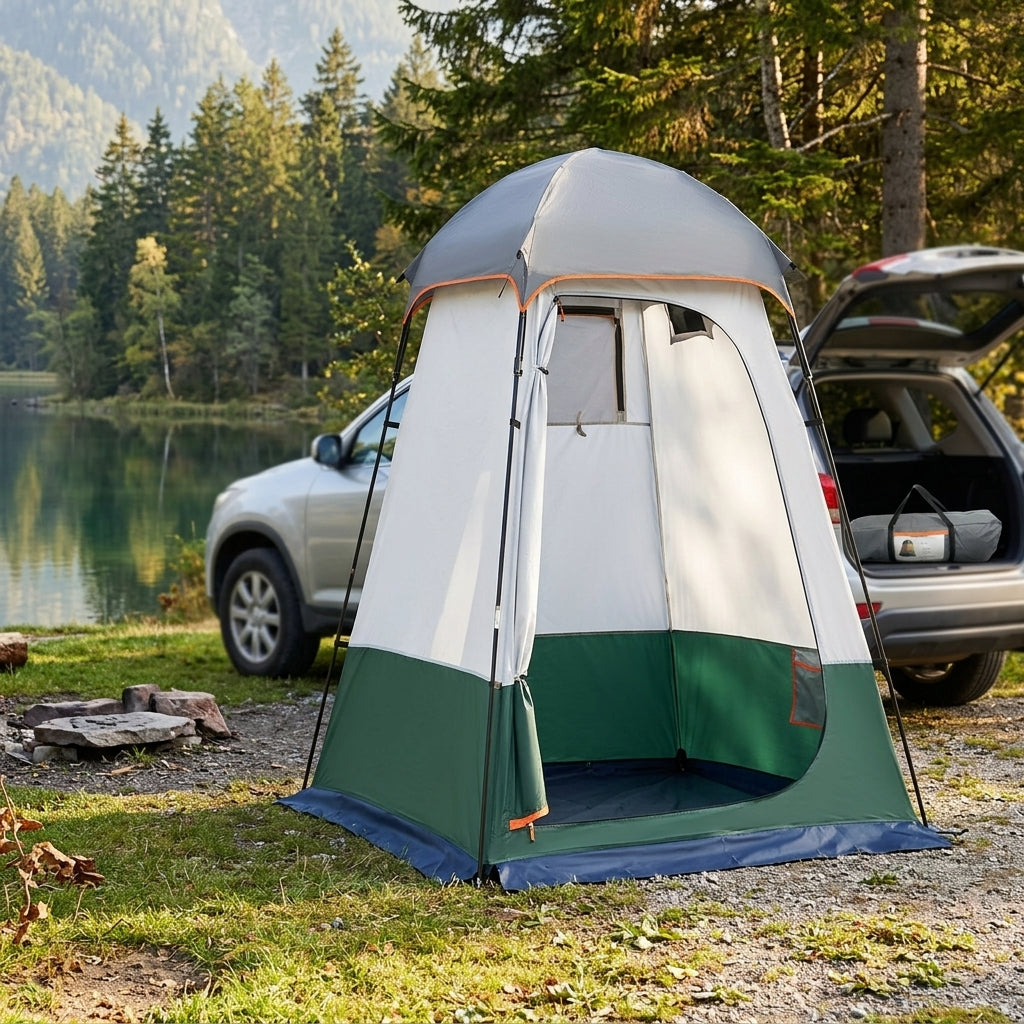 Enlarged and raised outdoor dressing, bathing, tents, camping, beach, fishing tent, model changing mobile toilet tent - Campsite Day