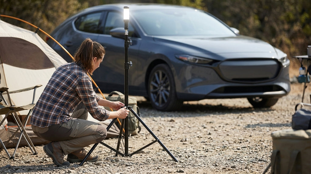 LED Camping Light Tube, Waterproof Tent Lamp - In Use Day