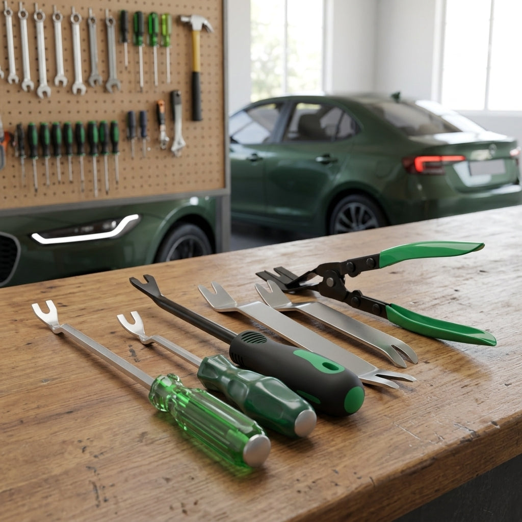 Automobile light opening pliers, rivet pliers, buckle pliers, interior door panels, audio disassembly, rubber buckle drivers, headlights, dismantling and changing lampshades - Workbench Day