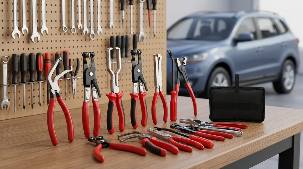 Cross-border automotive repair tool sets, gasoline pipe joint disassembly pliers, car ring separators, pipe bundle pliers, wholesale - Workbench Day