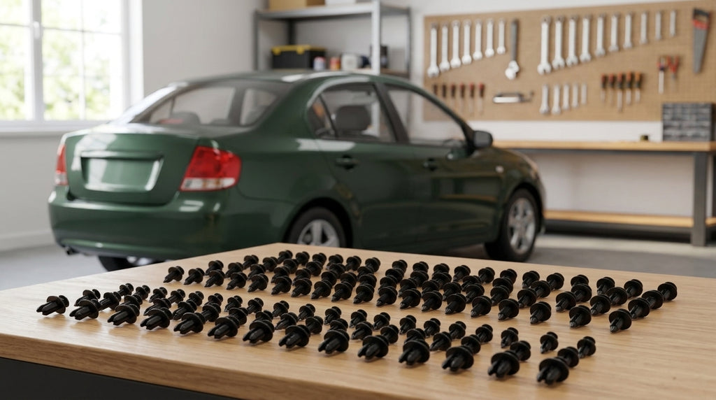 Universal Fastener for Automotive Clips, Plastic Fasteners, Rivet Clamps, 190PCS Mixed Set for Body and Door Mounting - Workbench Day