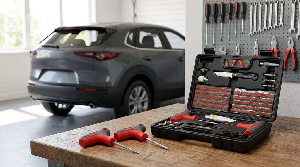 Tire Repair Tool Set - Universal Car & Motorcycle - Workbench Day