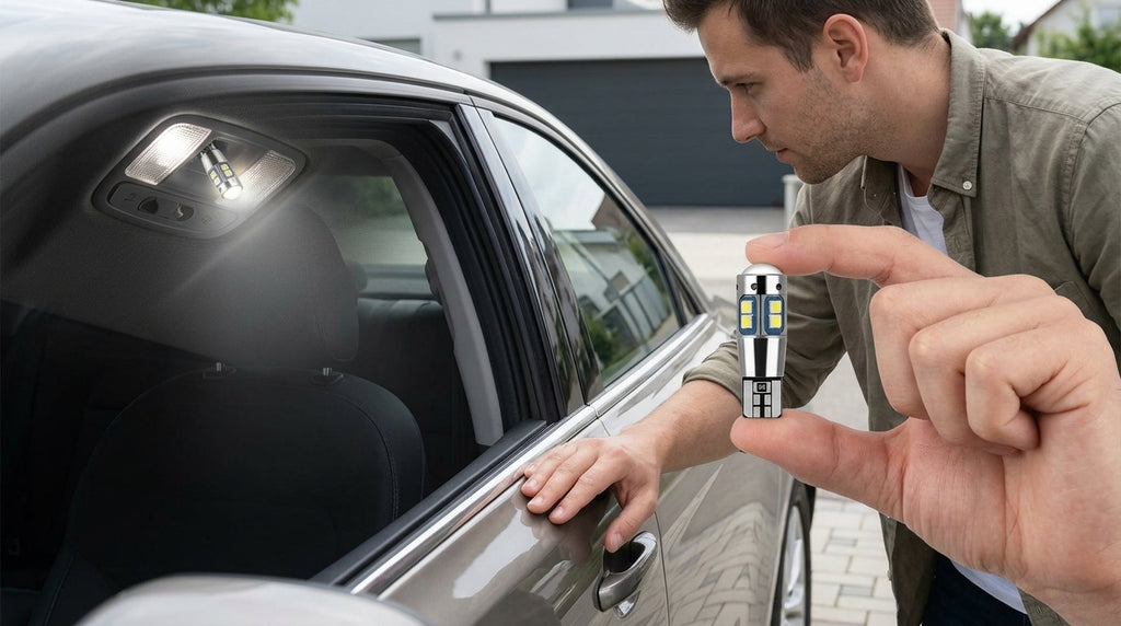 Car LED Width Indicator Light T10 3030 10smd License Plate Light Reading Light W5W Bright Small Bulb - In Use Day