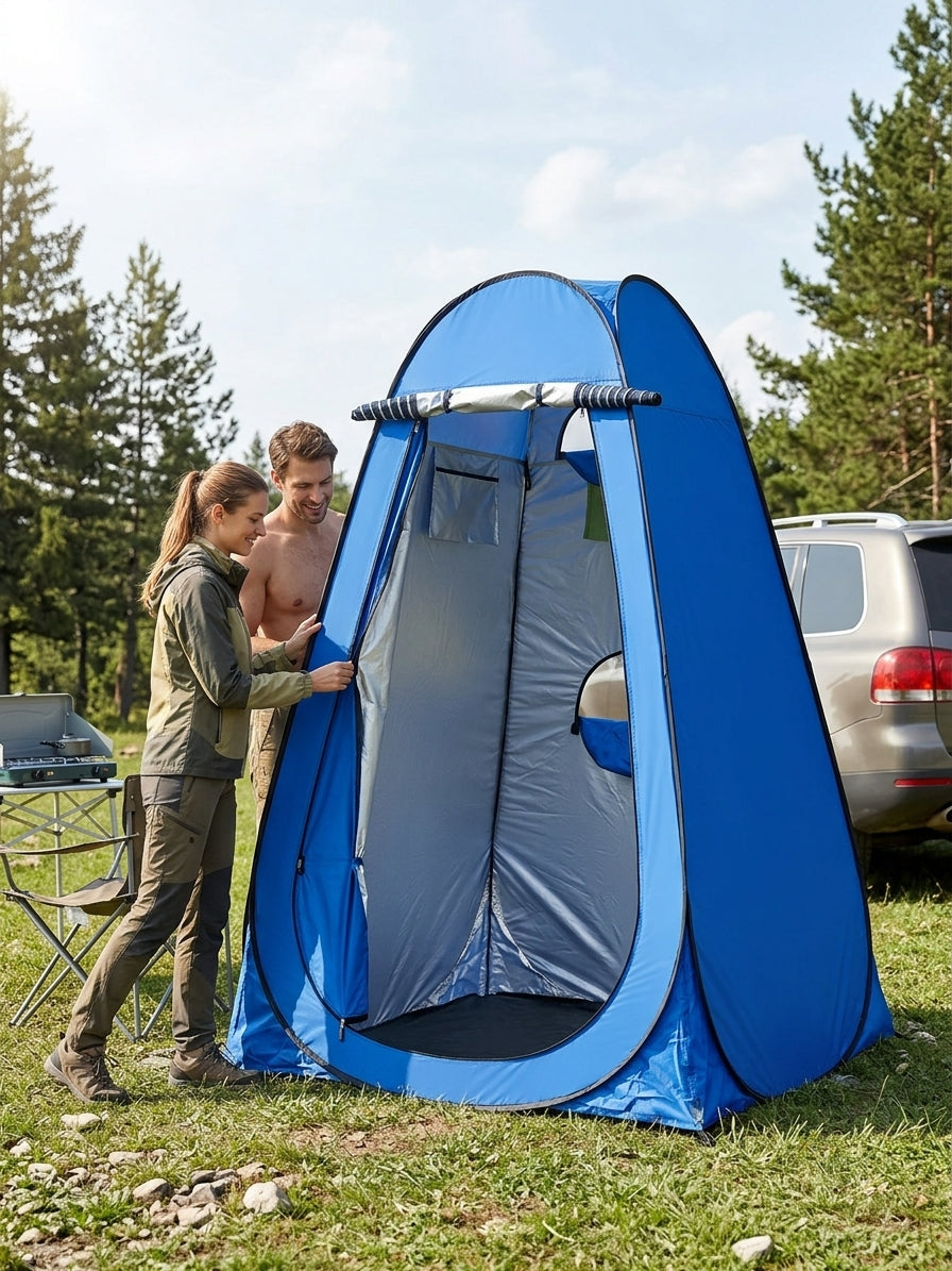 [Cross-border Hot Item] Outdoor bathing tent, portable toilet changing shower and camping switch - In Use Day